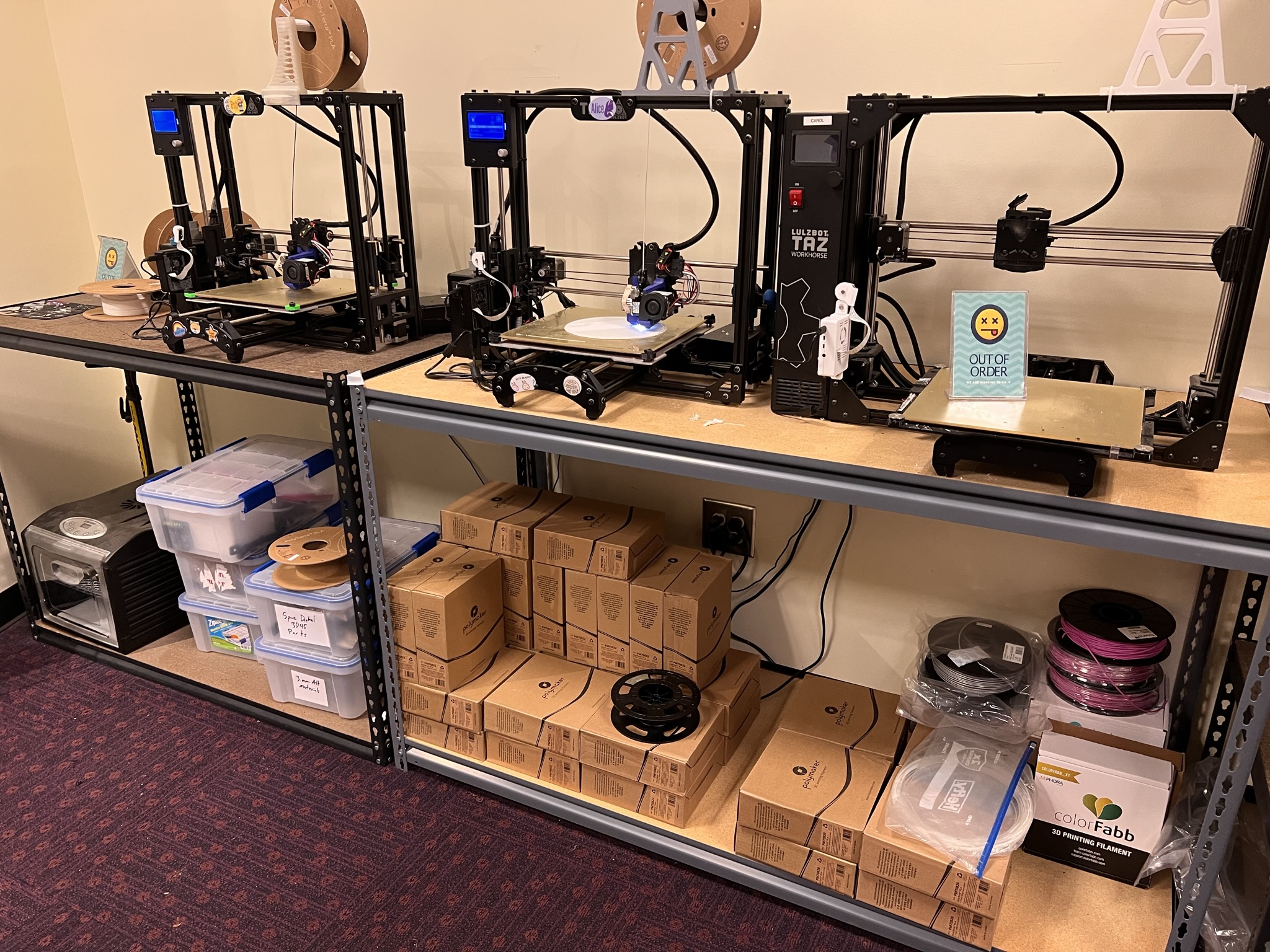 Detailed View Of a 3D Printing Setup